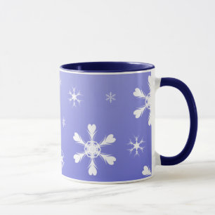 Blue Snowflakes Mug