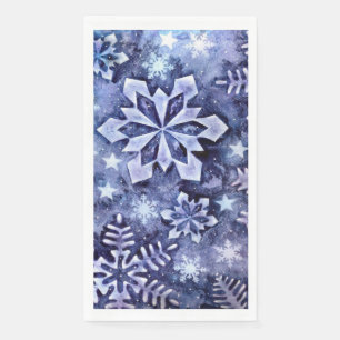 Blue Snowflakes Napkin