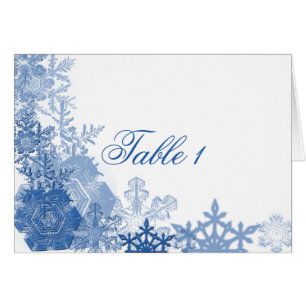 Blue Snowflakes on White Background