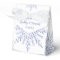 Blue Snowflakes on White Winter Wedding