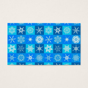 Blue Snowflakes Pattern