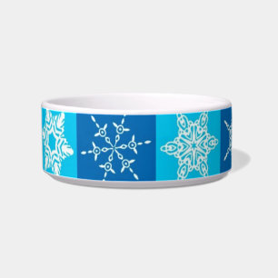 Blue Snowflakes Pattern Bowl