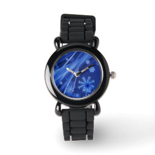 Blue Snowflakes Watch