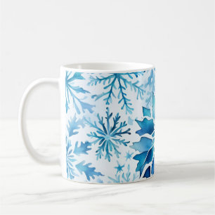 Blue Snowflakes Winter magic wart Coffee Mug
