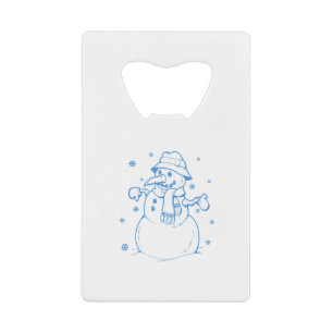 Blue snowman