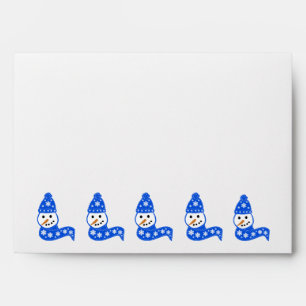 Blue Snowman Envelopes