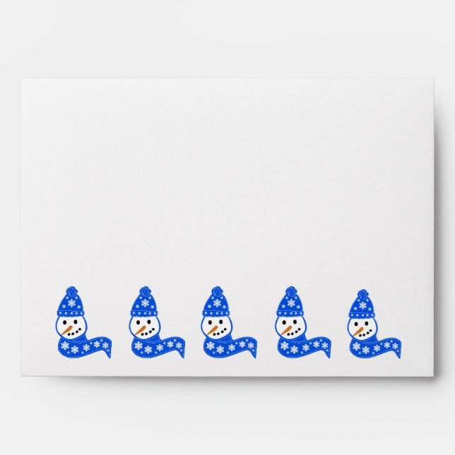 Blue Snowman Envelopes (Front)