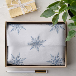Blue Snowmen Christmas Tissue Paper