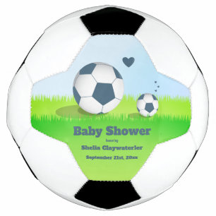 Blue Soccer Baby Shower   Soccer Ball