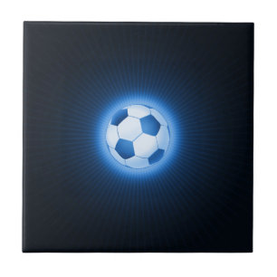 Blue Soccer Ball (football) Tile