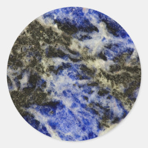 Blue Sodalite Classic Round Sticker