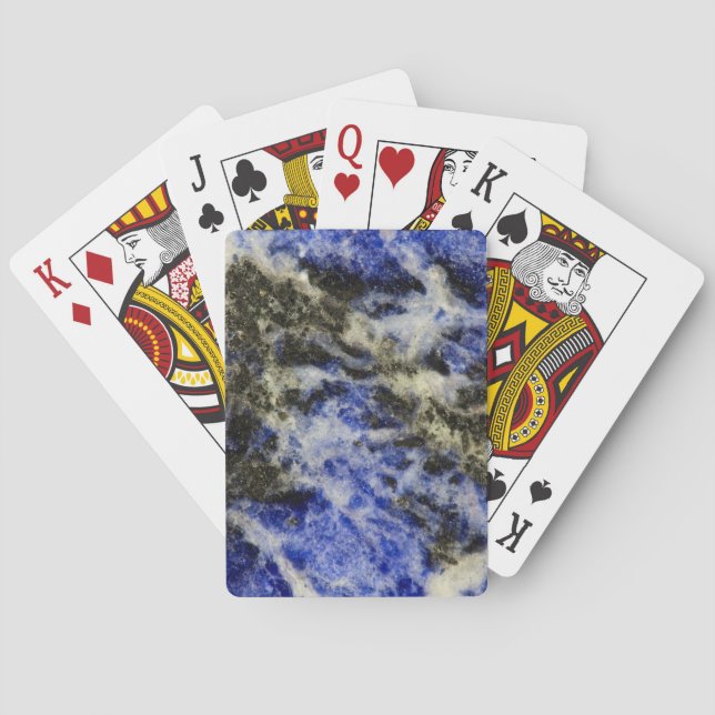 Blue Sodalite Playing Cards (Back)