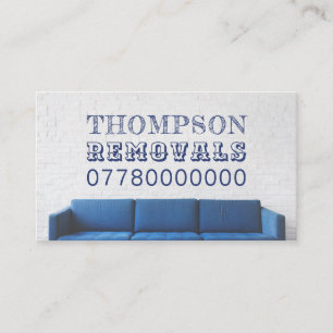 Blue Sofa, Removal Company Business Card