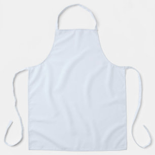 Blue Soft White Pastel Solid Colour Apron