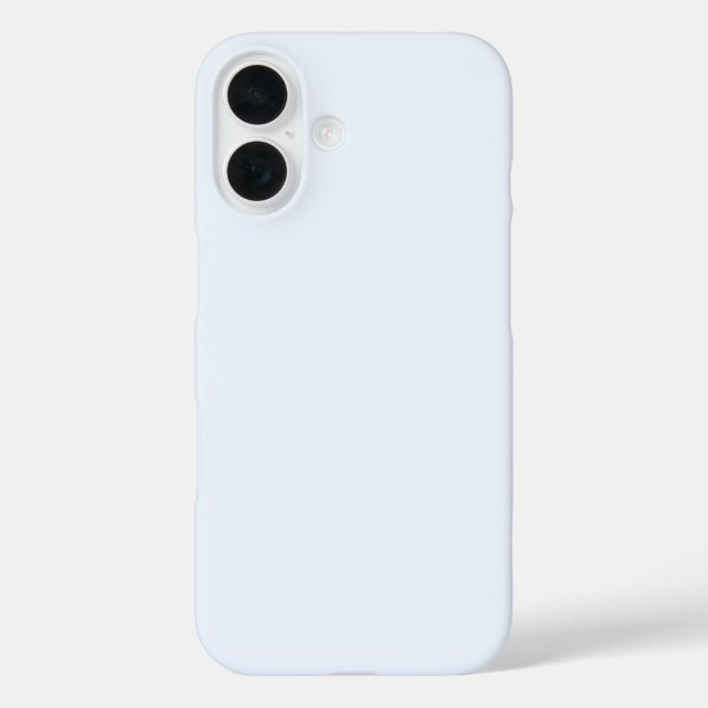 Blue Soft White Pastel Solid Colour Case-Mate iPhone Case (Back)