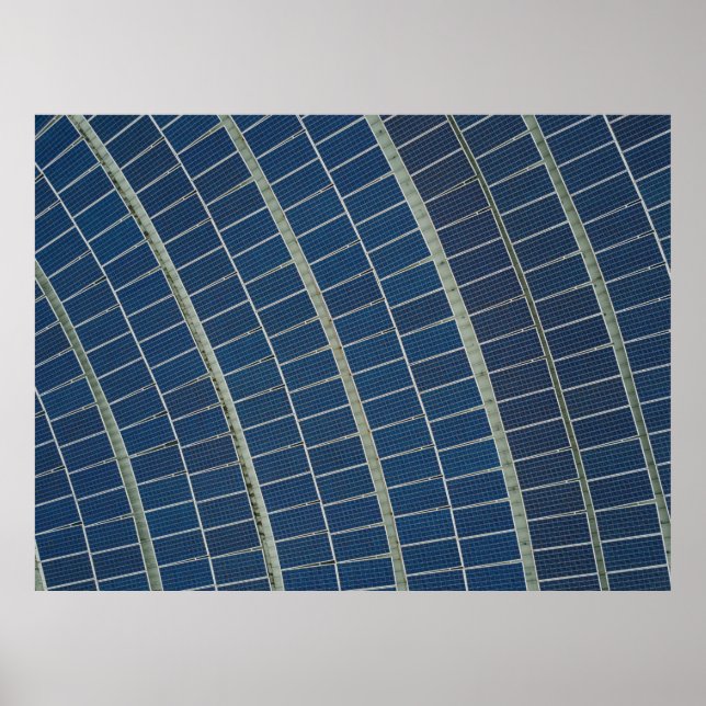 Blue solar panel lot poster (Front)