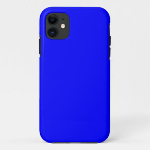 Blue  (solid colour)   iPhone 11 case