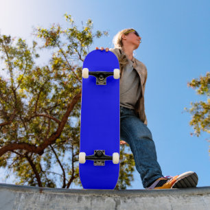 Blue (solid colour) skateboard