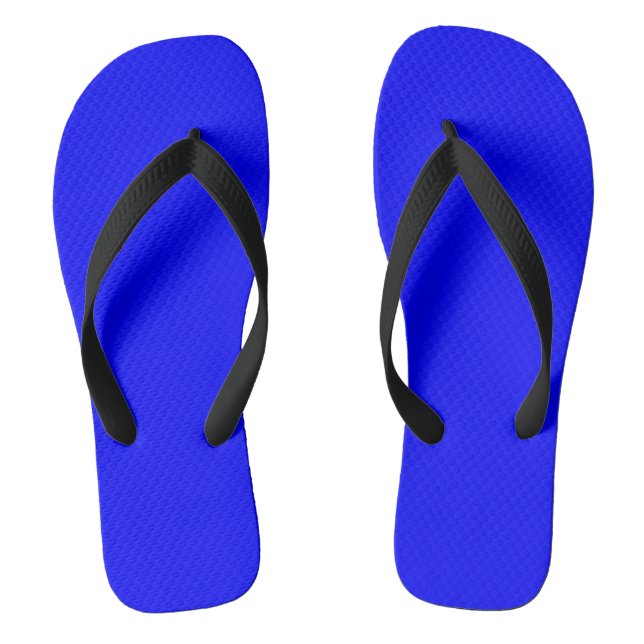 Blue  (solid colour)   thongs (Footbed)