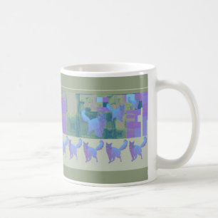 Blue Somali Cats Dancing Mug