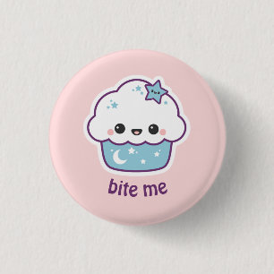 Blue Space Cake 3 Cm Round Badge
