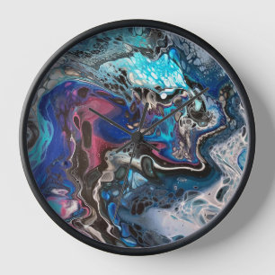 Blue space clock