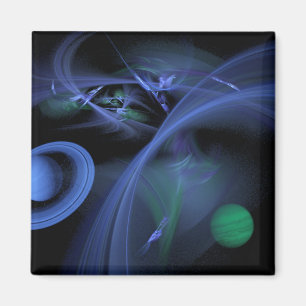 Blue Space Magnet