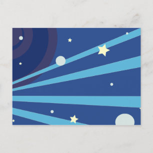 Blue Space Postcard