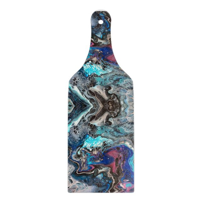 Blue space pouring cutting board (Front)