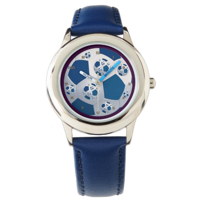 Blue Space Soccer Watch (Front)