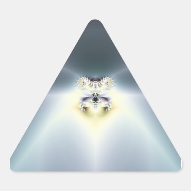 Blue Space Triangle Sticker (Front)