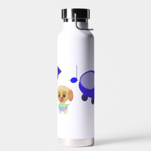 Blue Spaceship Water Bottle