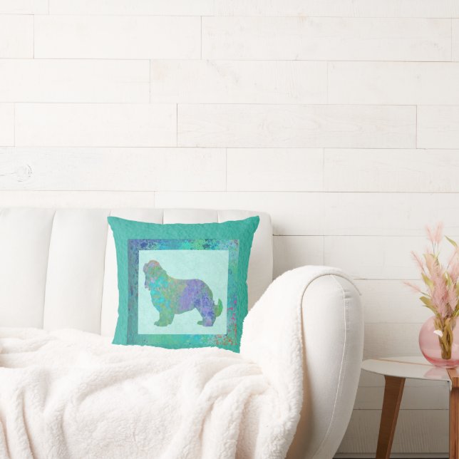 Blue Spaniel Cushion (Couch)