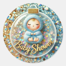 Blue Sparkle Baby Shower 