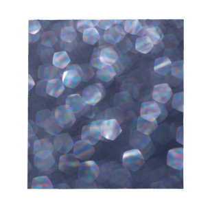 Blue Sparkle Bokeh Lights Notepad