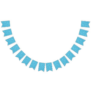 Blue Sparkle Bunting Flags