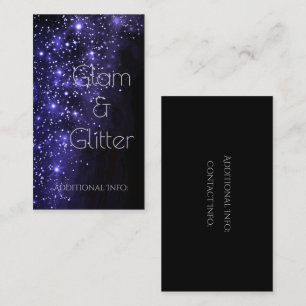 Blue Sparkle Business Card 2