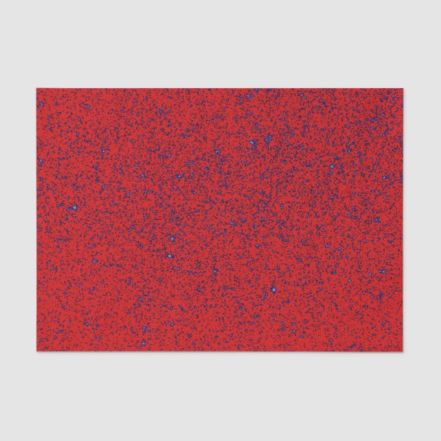 Blue Sparkle-Red Tissue Paper (Front)