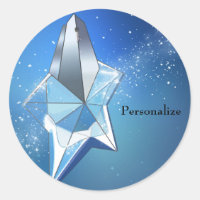 Blue Sparkle Star Perfume Bottle Glam