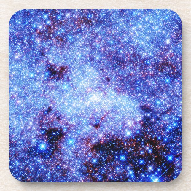 Blue Sparkle Stars Coaster (Front)