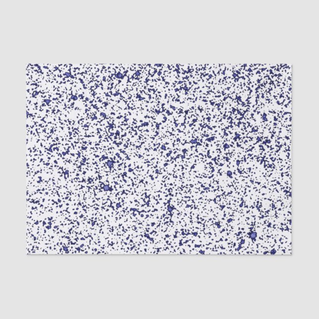 Blue Sparkle-White Tissue Paper (Front)