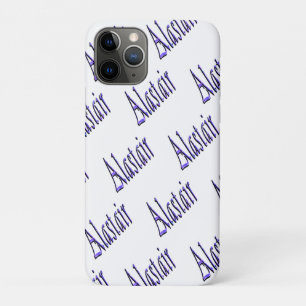 Blue Sparkly Alastair Name,  iPhone 11 Pro Case