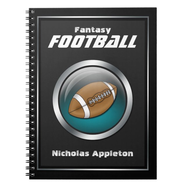 Blue Sphere - Fantasy Football Notebook (Front)