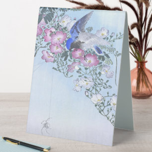Blue Spider Bird Flower Print Spider Lovers