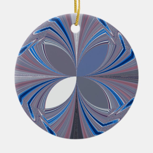 Blue spider ceramic ornament (Front)
