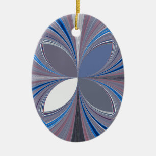 Blue spider ceramic tree decoration