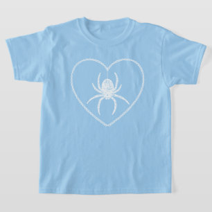 Blue Spider Heart T-Shirt