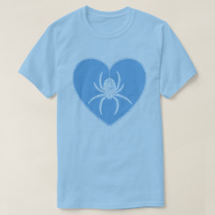 Blue Spider Heart T-Shirt