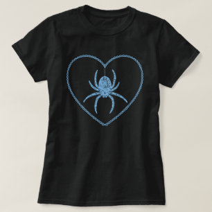 Blue Spider Heart T-Shirt