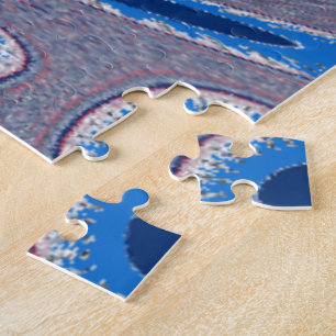 Blue spider jigsaw puzzle